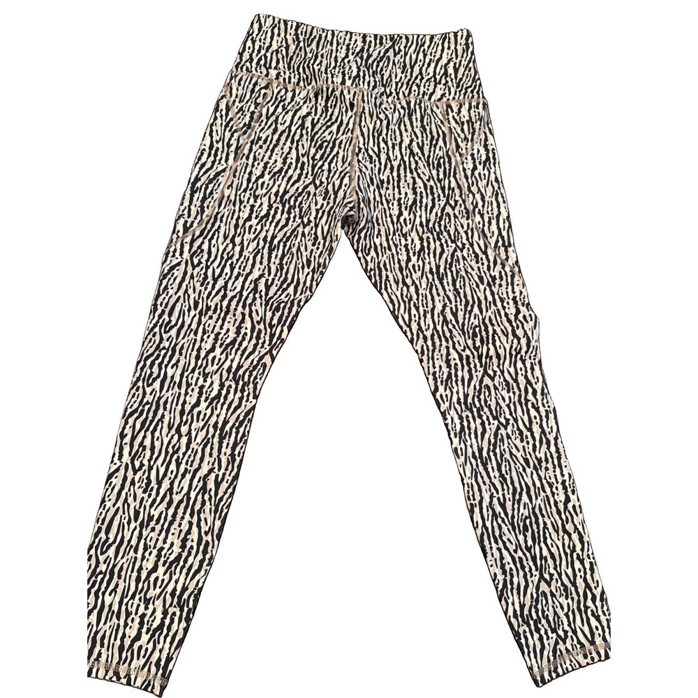 Move Theology Women's Hi-Rise Ankle Frost Legging Animal Print Brown Multi L NWT